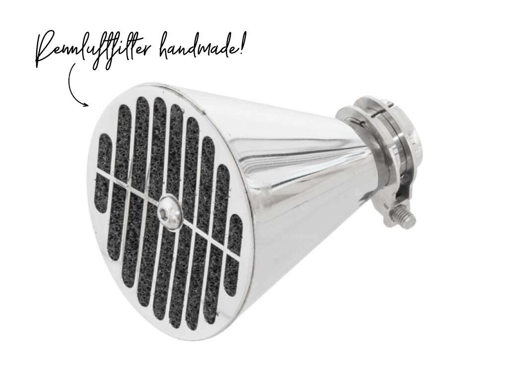 Rennluftfilter Blech Bing Inox *handmade* Rennluftfilter Blech Bing Inox *handmade*