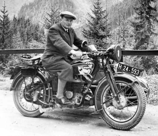 Motorrad Puch 500 VL mit Felber-Beiwagen 1937 Motorrad Puch 500 VL mit Felber-Beiwagen 1937