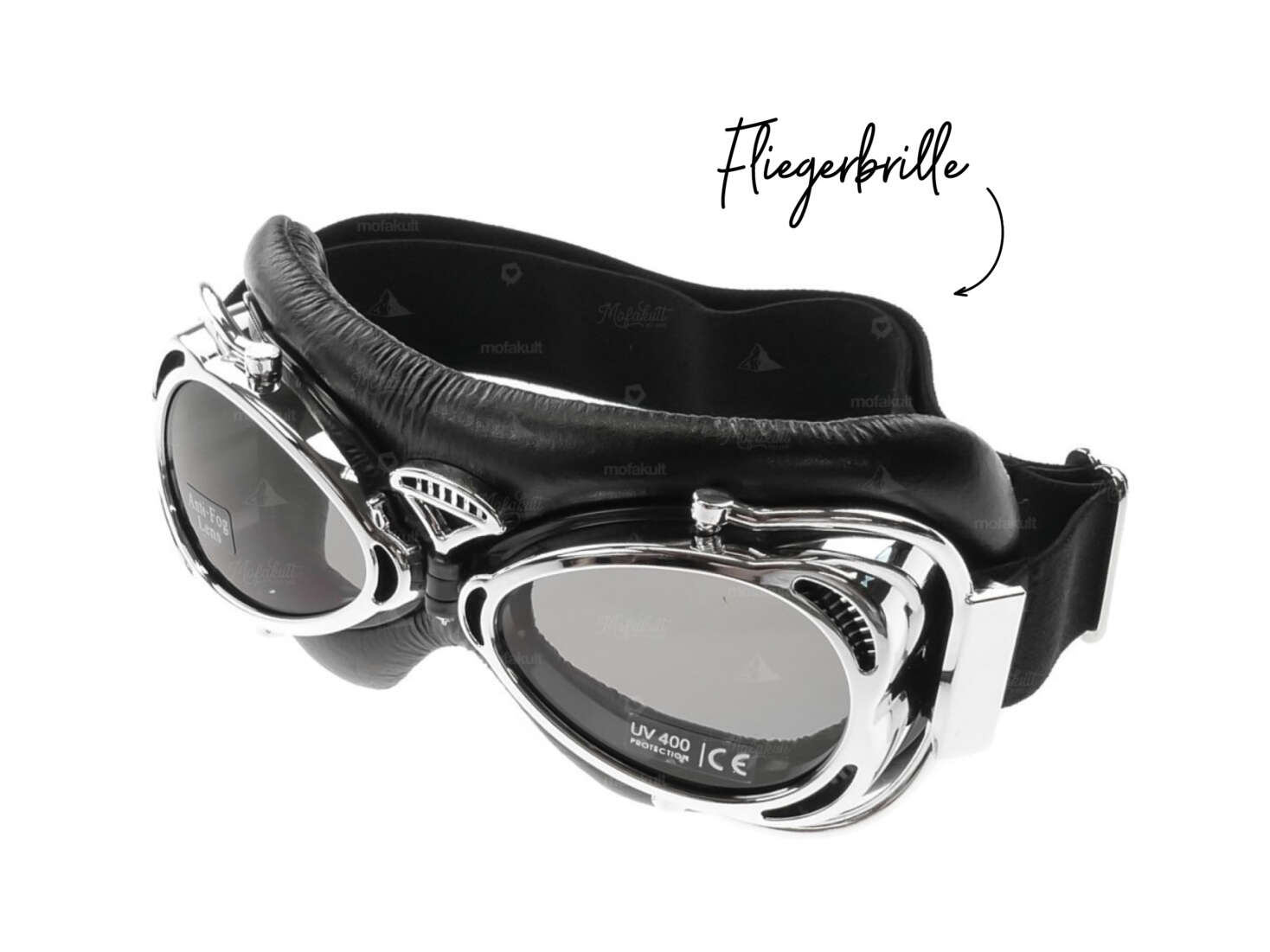 Fliegerbrille Vintage Chrom Fliegerbrille Vintage Chrom