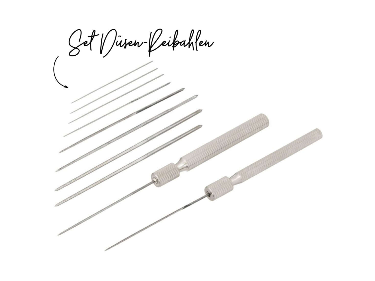Set Düsen-Reibahlen 0.6 - 1.9 mm (12-teilig) Set Düsen-Reibahlen 0.6 - 1.9 mm (12-teilig)