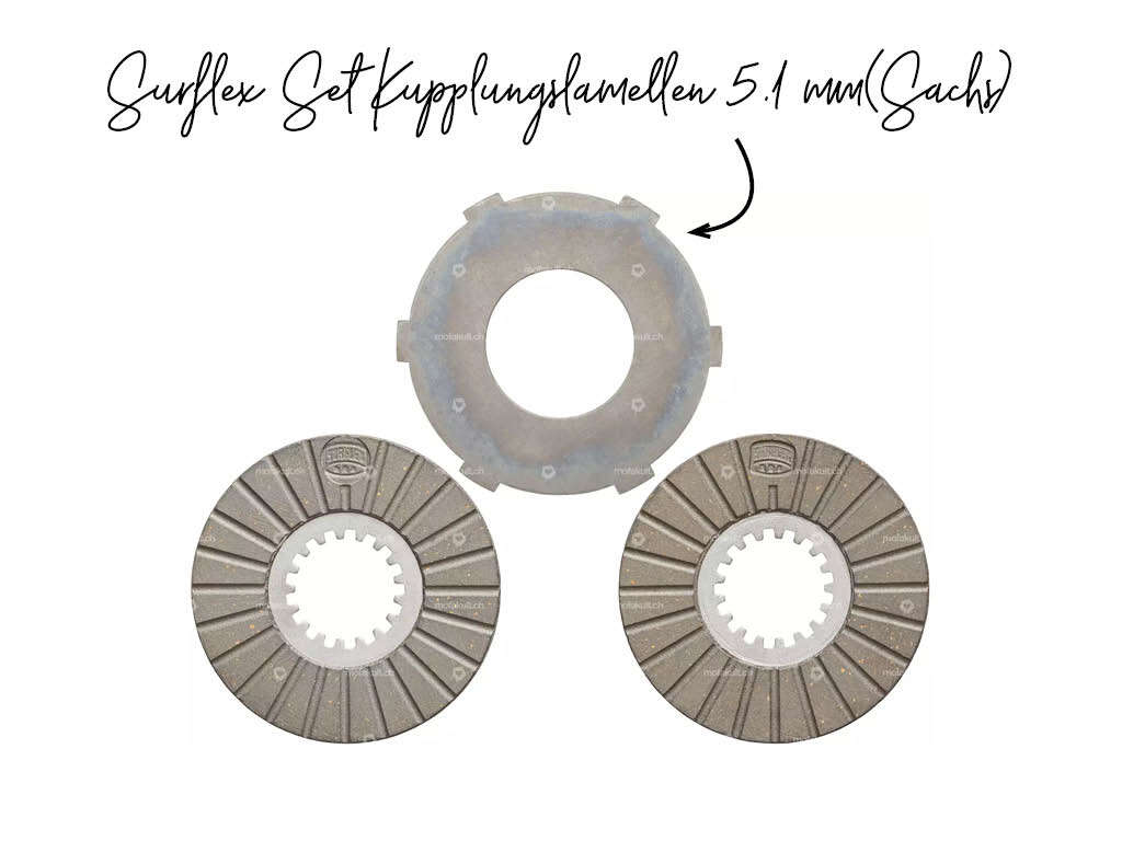 Surflex Set Kupplungslamellen 5.1 mm Surflex Set Kupplungslamellen 5.1 mm