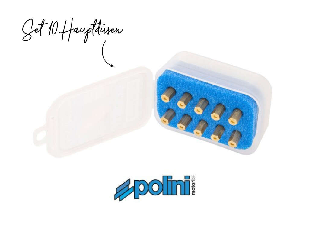 Polini Düsenset (40 - 58) Hauptdüsen lange Ausf. CP, Keihin, Koso, PWK Polini Düsenset (40 - 58) Hauptdüsen lange Ausf. CP, Keihin, Koso, PWK