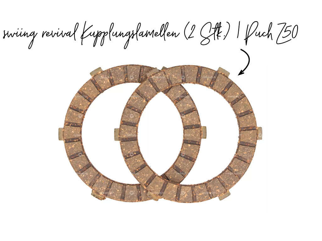swiing® revival Kupplungslamellen (2 Stk.) Puch Z50 swiing® revival Kupplungslamellen (2 Stk.) Puch Z50
