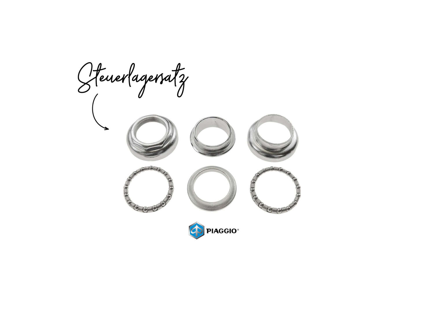 Steuerlagersatz Piaggio Ciao original Steuerlagersatz Piaggio Ciao original