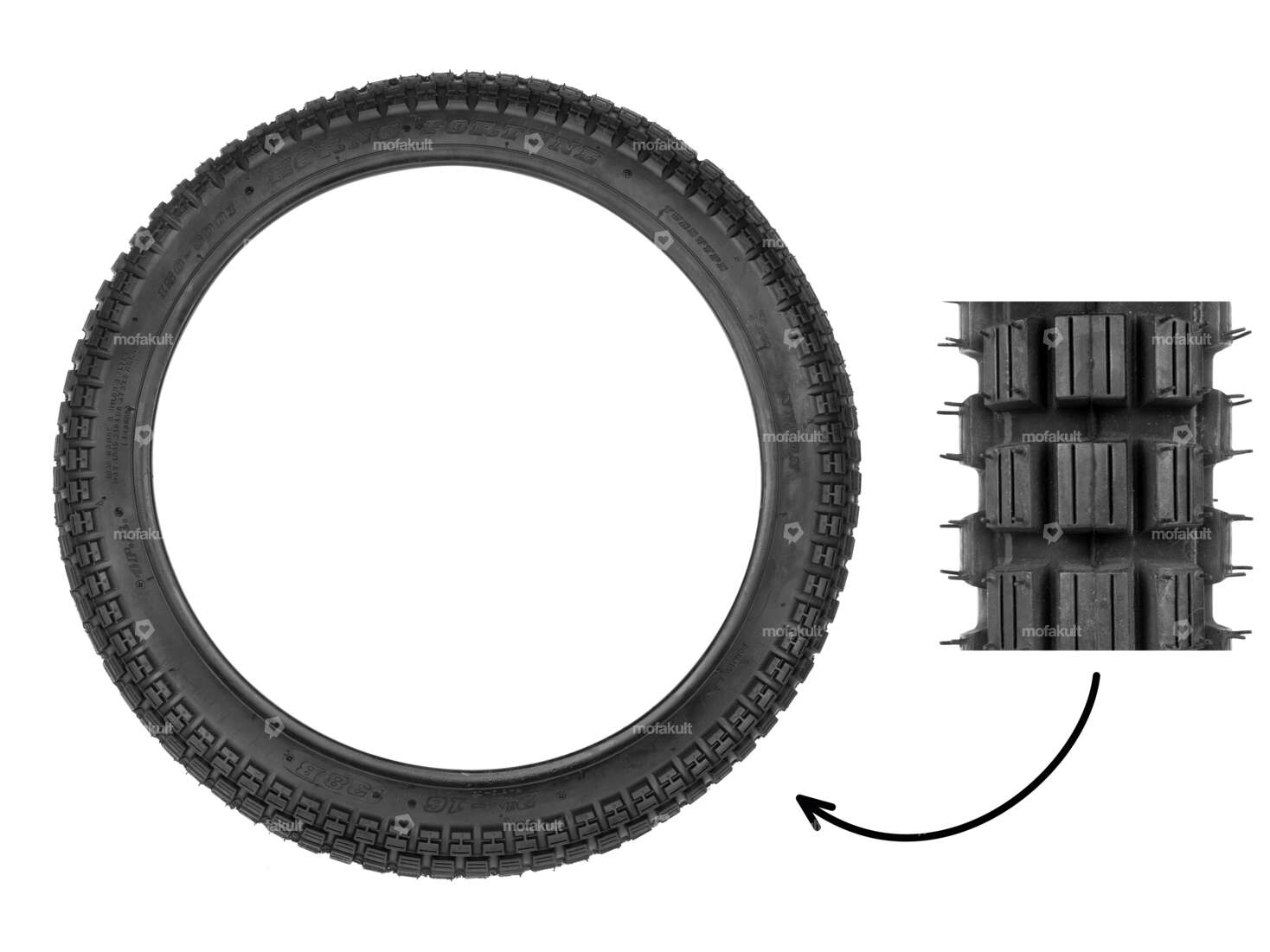Fortune 2.25 x 16" Reifen F-879 4 sP.R. Stollen Carousel Image 1