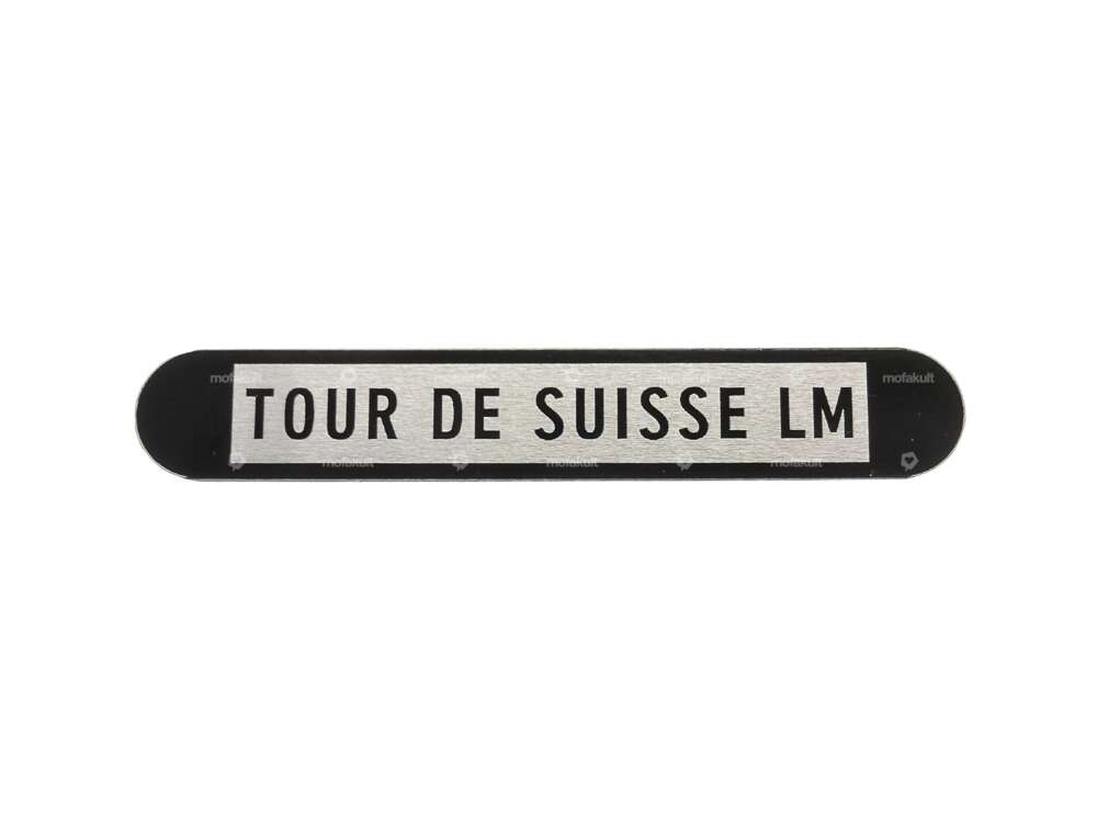Plaque signalétique | TOUR DE SUISSE LM Carousel Image 1