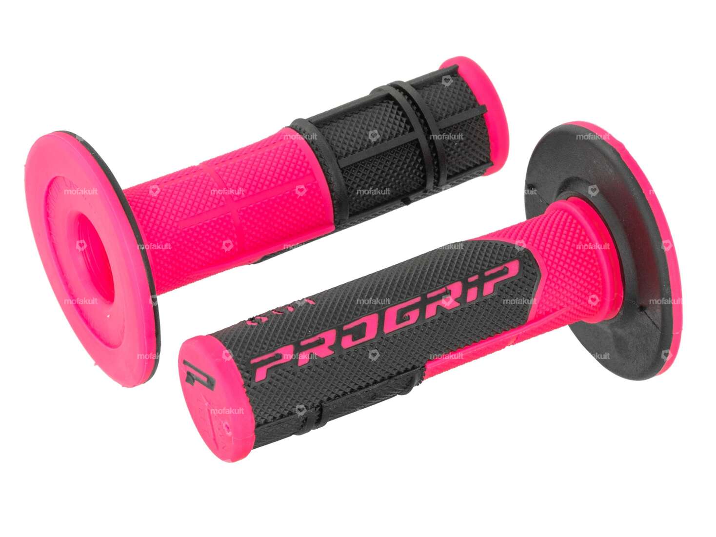 Poignées ProGrip 801 rose / noir (Off Road) Carousel Image 1