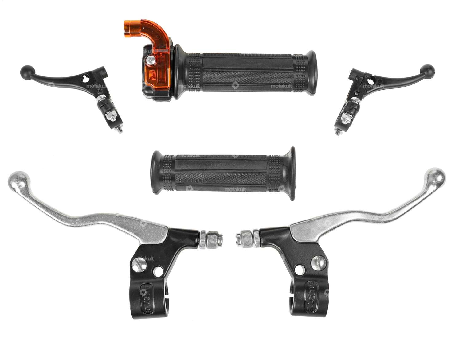 Set de poignées Lusito automatique argent / noir Carousel Image 1