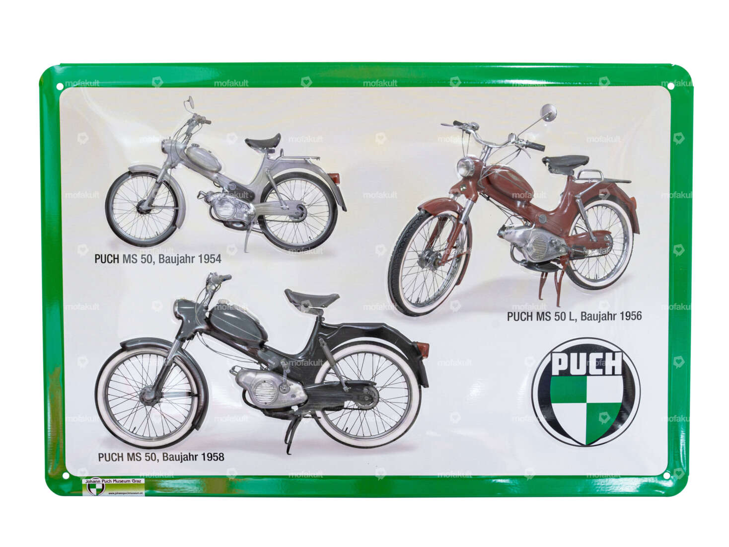 Nostalgic Art Blechschild «Puch MS» grün 30 x 20 cm Carousel Image 1