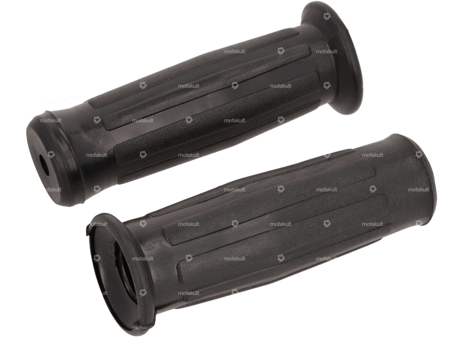 Poignées "type CLB" rainurées noir | Peugeot 103 Carousel Image 1