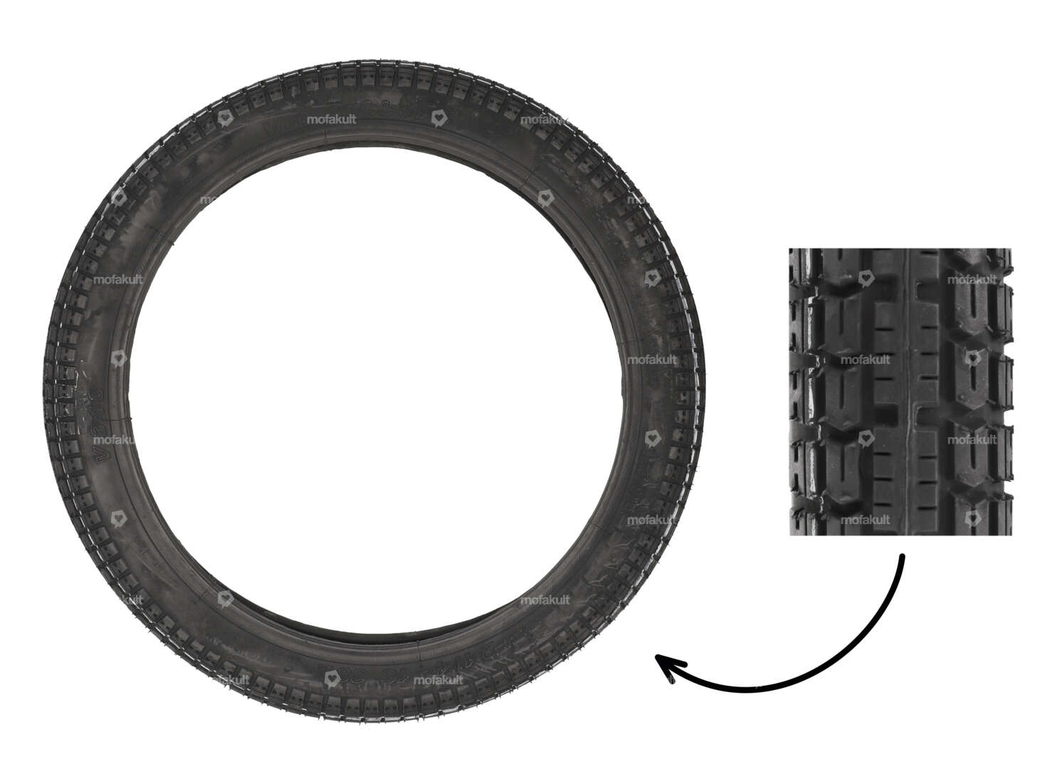 VeeRubber 2.25 x 16" tires VRM343 (V343) Allround Carousel Image 1