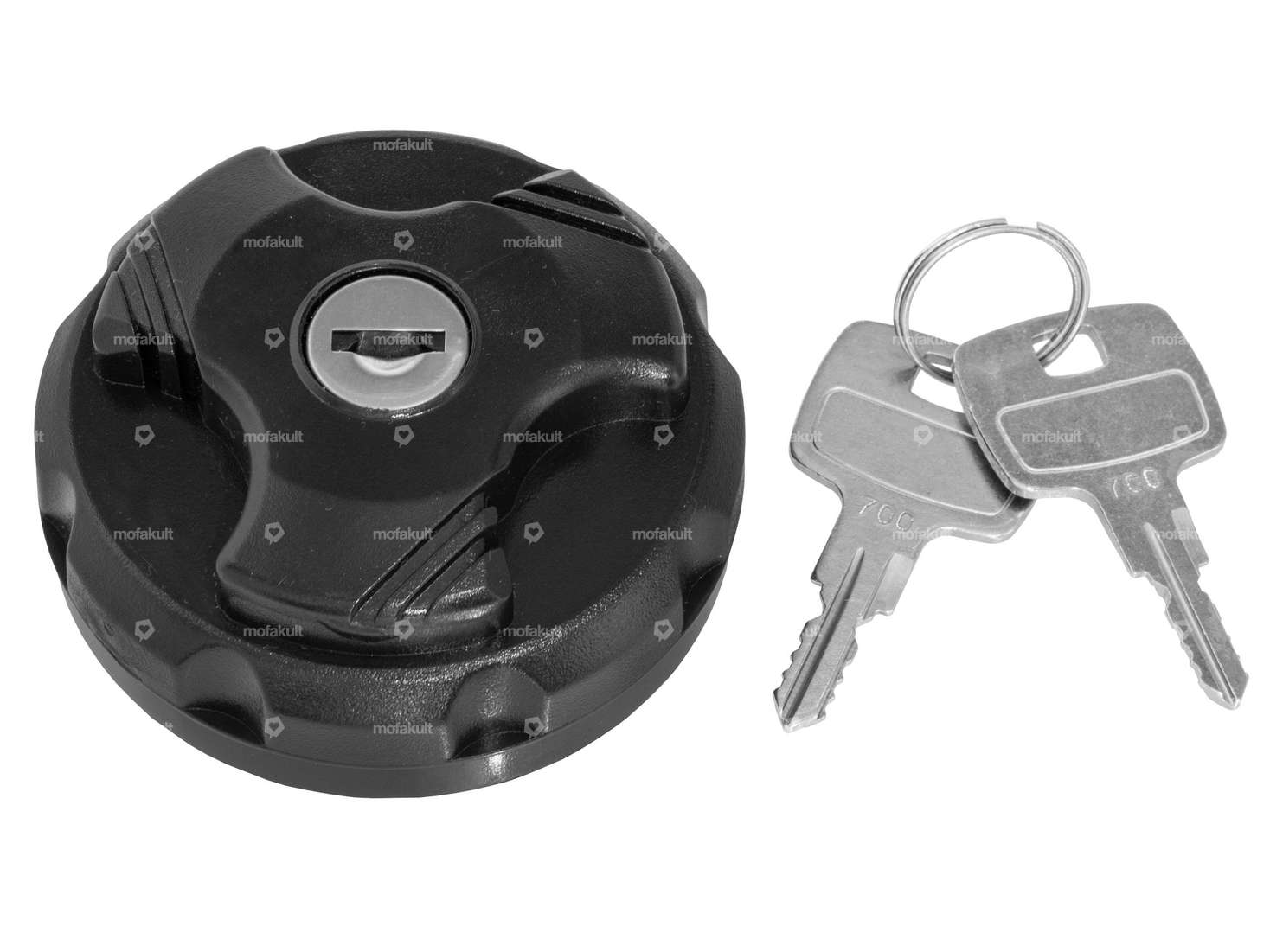 Bouchon de réservoir verrouillable noir | Pony GTX & Cross 521 (réservoir en plastique) Carousel Image 1