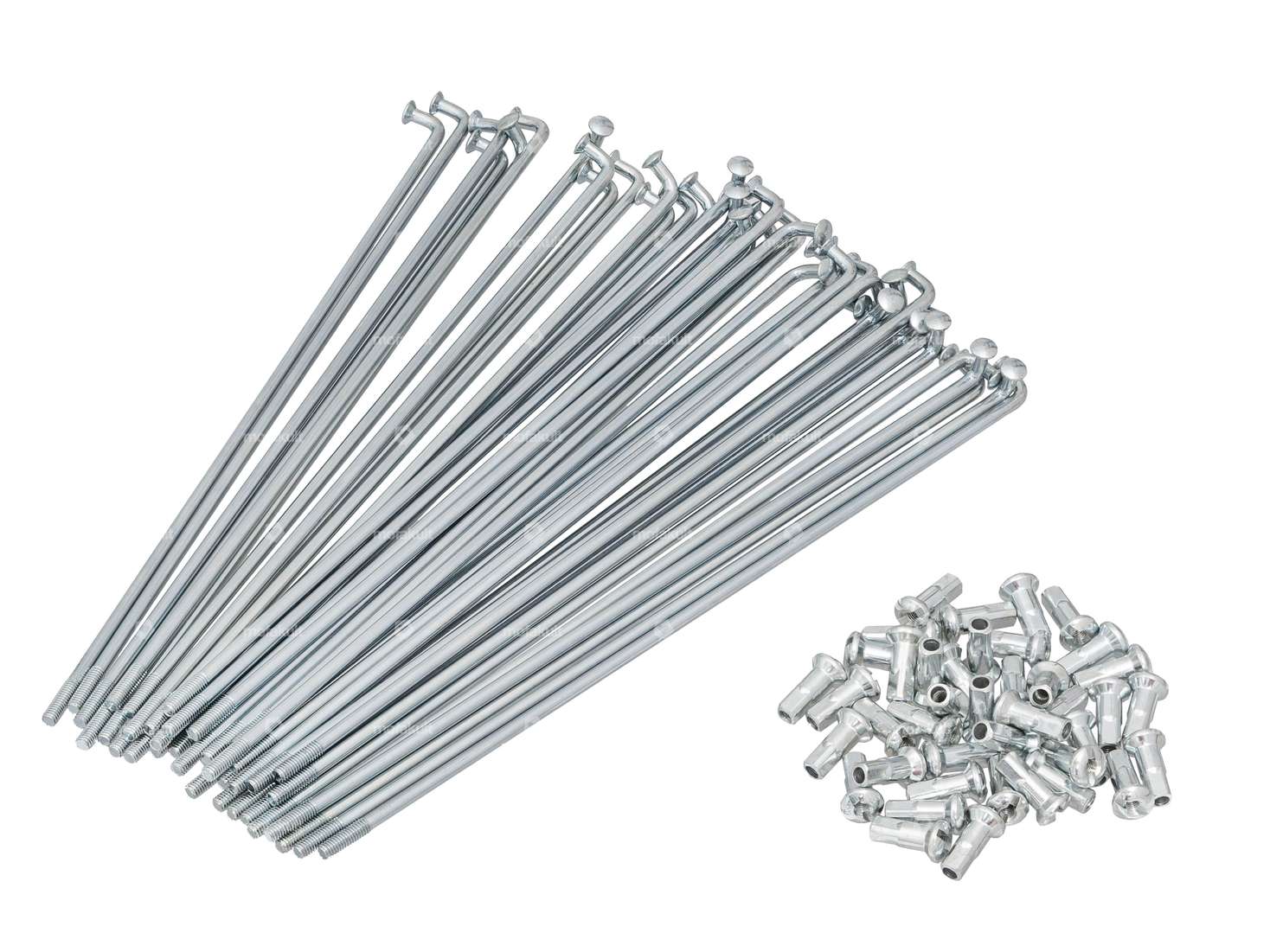 GPO Jeu de rayons avec écrous (2.9 x 177 mm) acier galvanisé Carousel Image 1