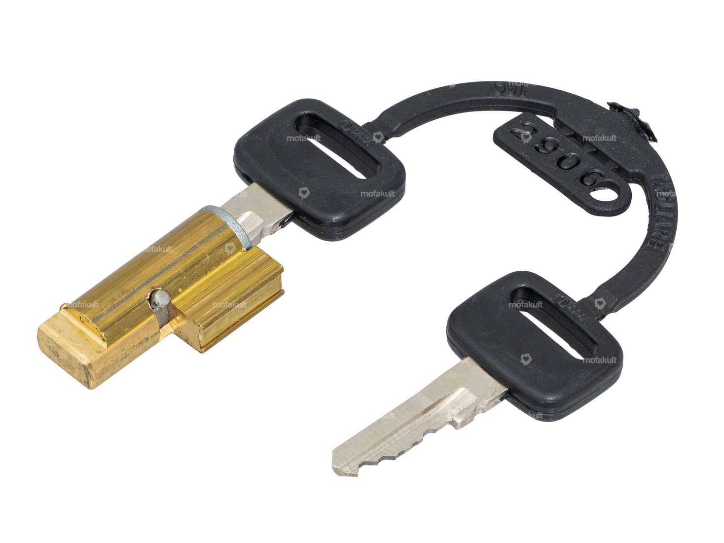 Antivol de direction ZADI 6 mm clé plastique | Piaggio Ciao, SI, Bravo, Boxer Carousel Image 1