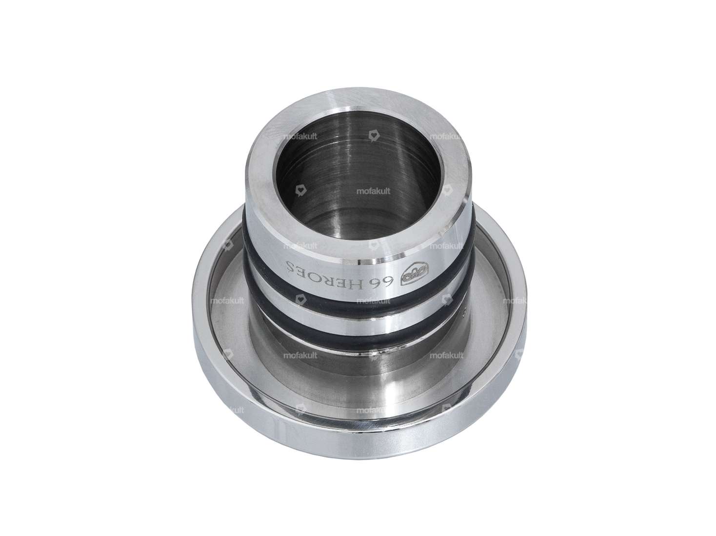 66HEROES Tankdeckel «66HEROES» rund Inox | Puch Maxi Carousel Image 2