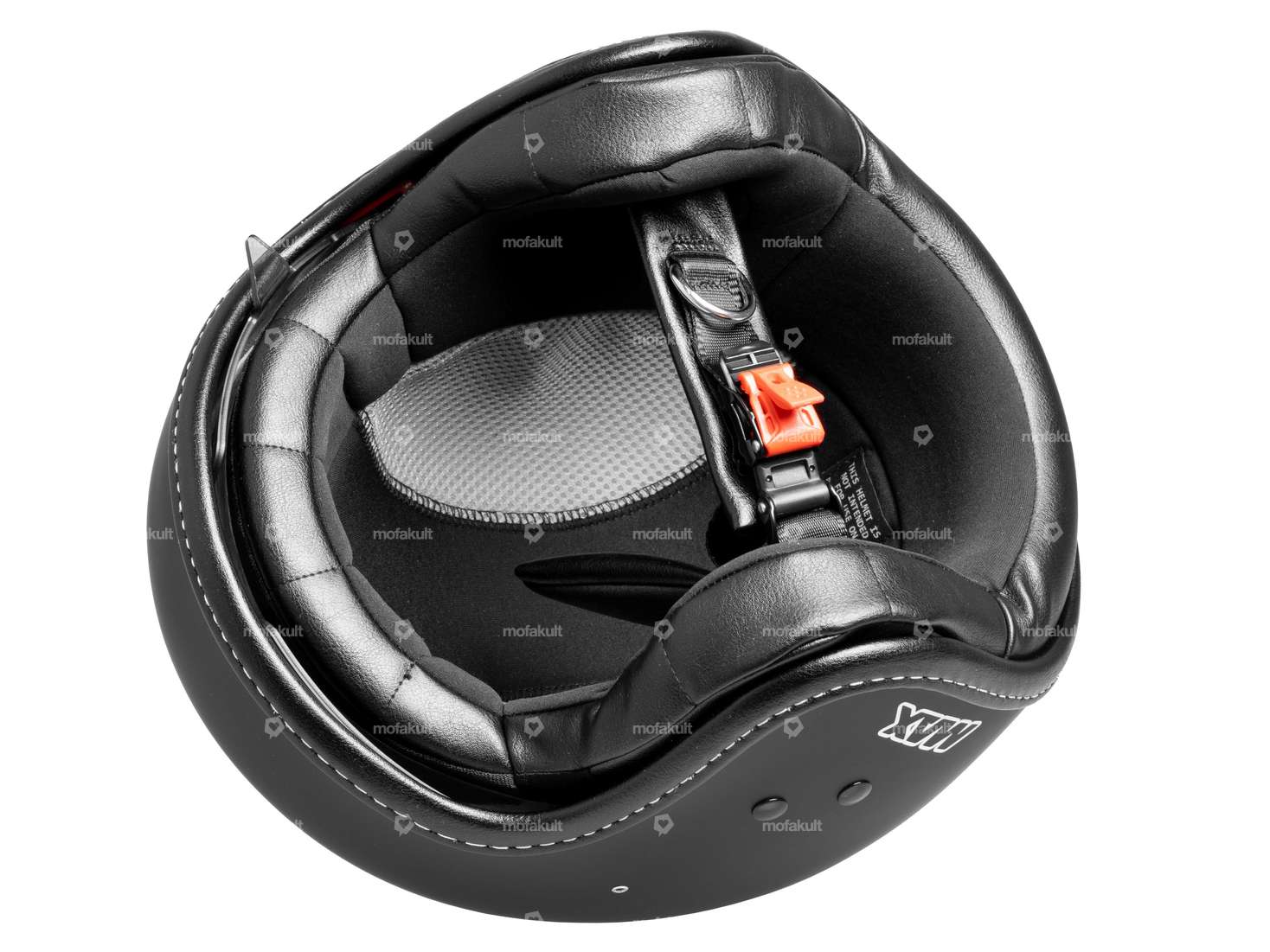 Casque jet Crazy noir mat (S / L) Carousel Image 5