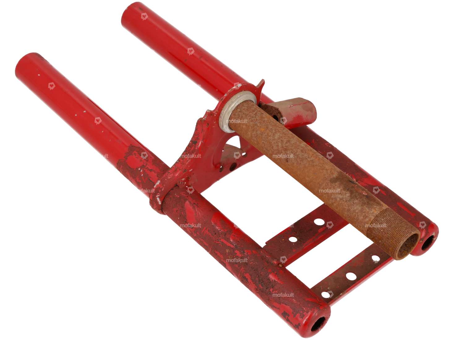 Untere Gabelbrücke verstärkt rot NOS | Puch Maxi Carousel Image 3