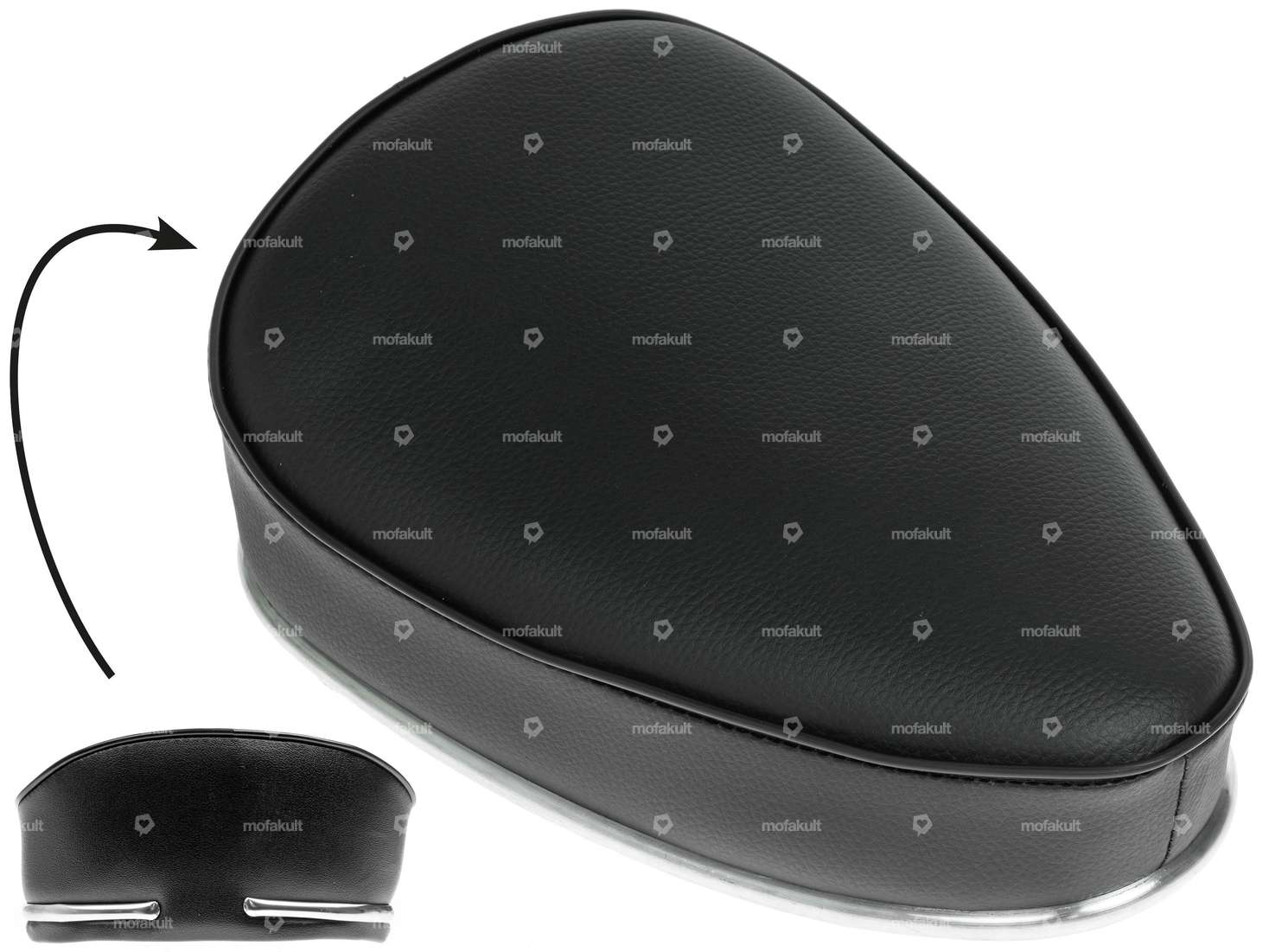 Banc Denfeld Imitation noir Carousel Image 1