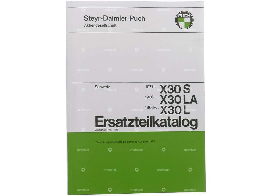 Ersatzteilkatalog | Puch X30 S, L, LA (Velux) Carousel Image 1