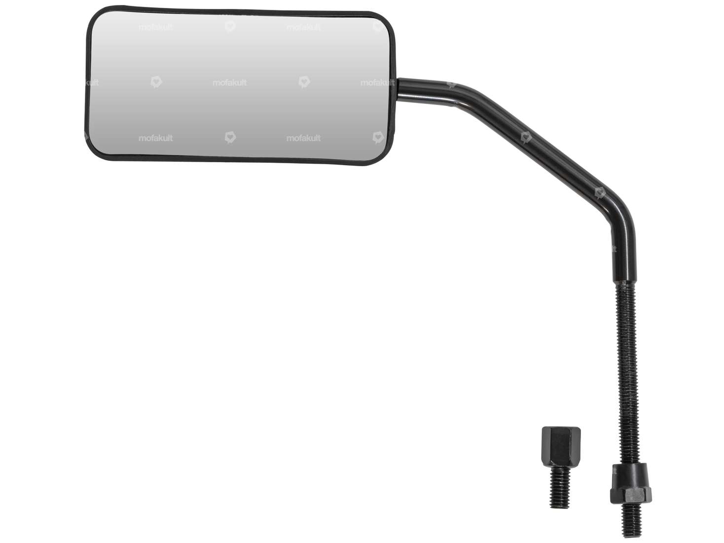 GPO mirror "F1" style black matt Carousel Image 1