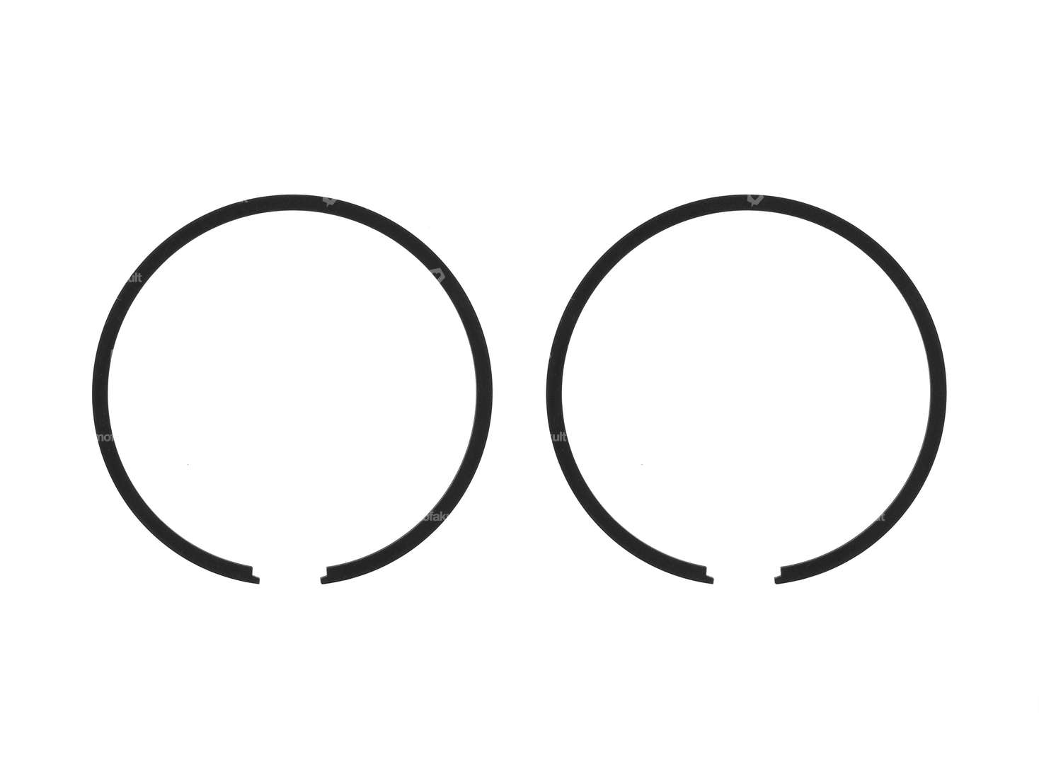 Segments de piston Airsal Ø 44 x 1.5 mm noir (paire) | Tomos Carousel Image 1