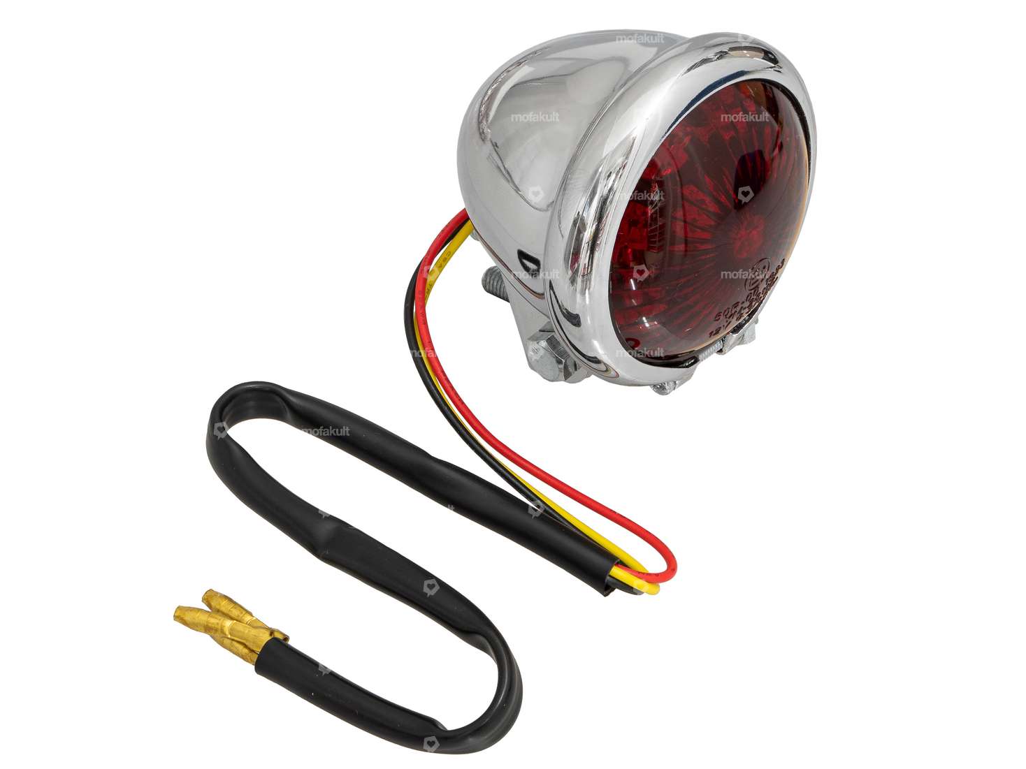 66HEROES Rücklicht «Minnesota» Chrom rote Linse Carousel Image 1