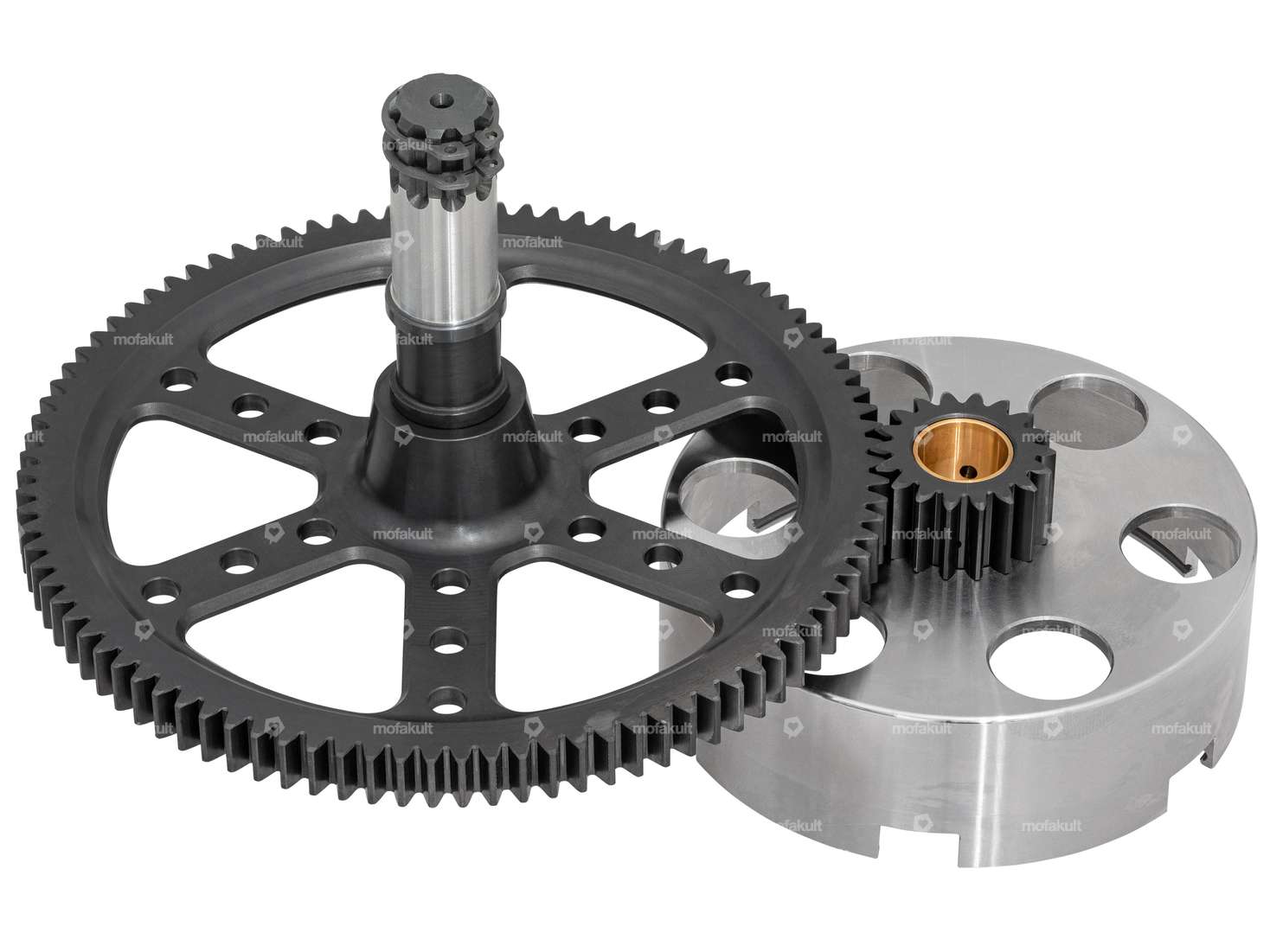 MBR panier d'embrayage & pignon droit 18:94 dents Racing droit | Puch E50 Carousel Image 1