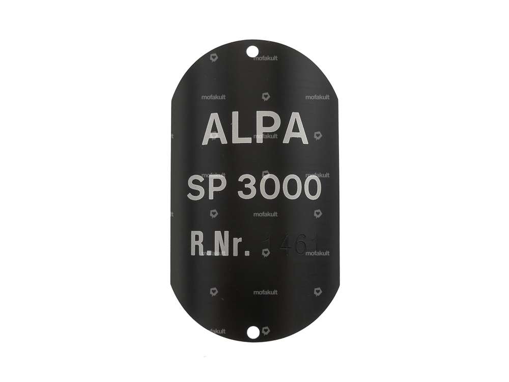 Typenschild NOS | Alpa Spezial 3000 Carousel Image 1