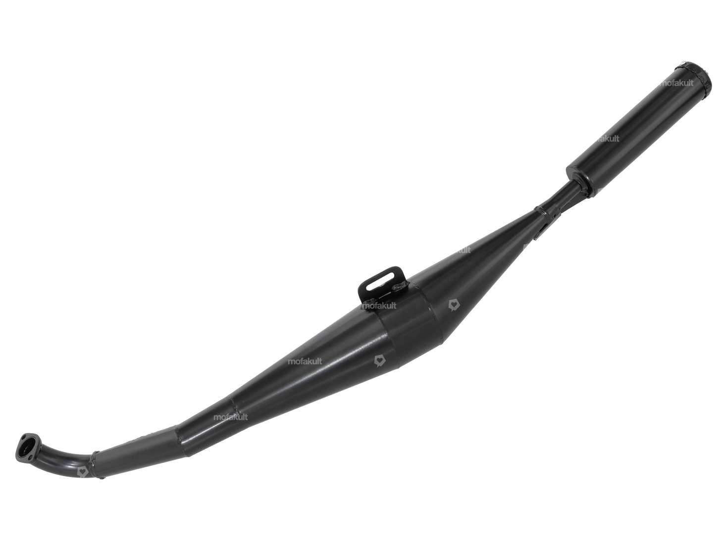 HOMOET exhaust P8 special black | Puch (slanted exhaust) Carousel Image 1