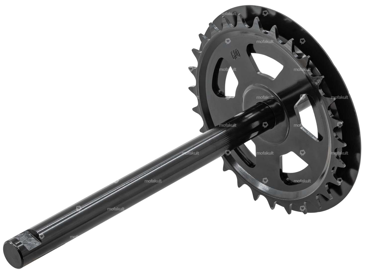 GPO Tretachse 28 Z. Keilnut schwarz | Piaggio Ciao Carousel Image 2