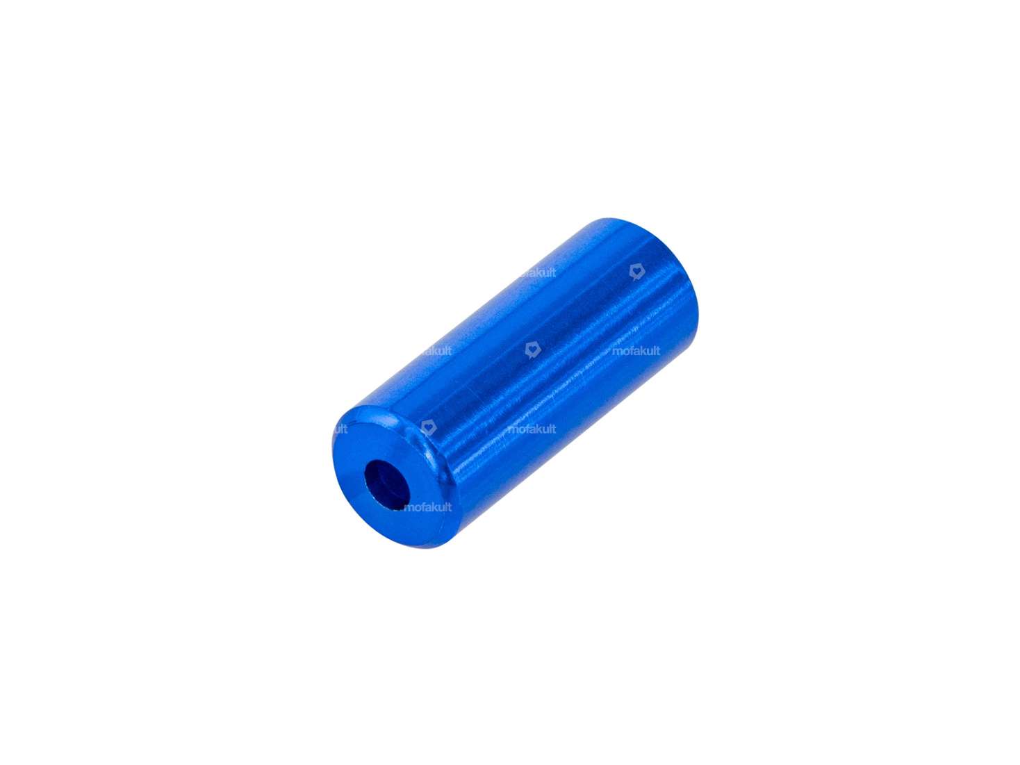 Embout de câble 5 mm aluminium anodisé bleu Carousel Image 1