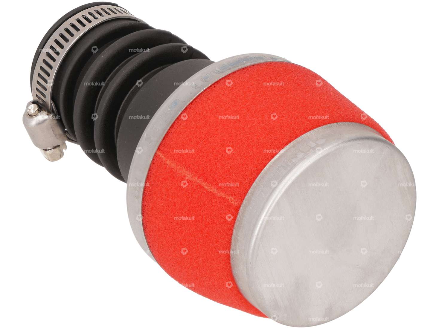 Filtre à air champignon en mousse rouge 28 - 32 mm Carousel Image 2