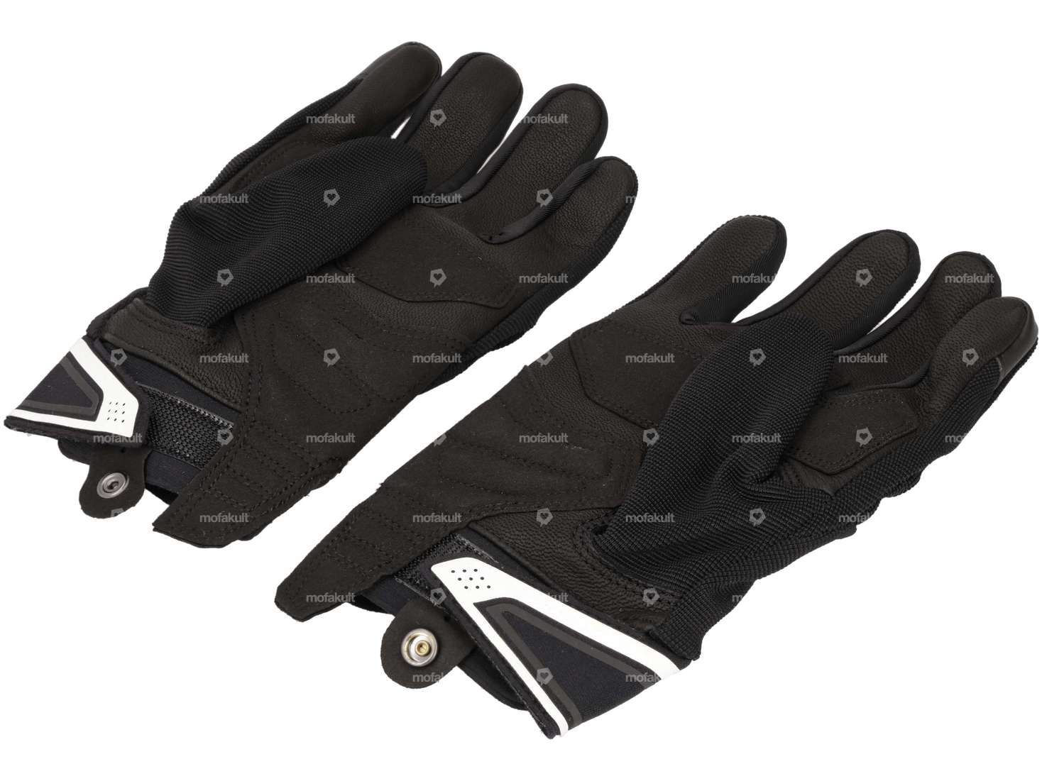 Gants IXON "MIG 2" noir / blanc Carousel Image 2