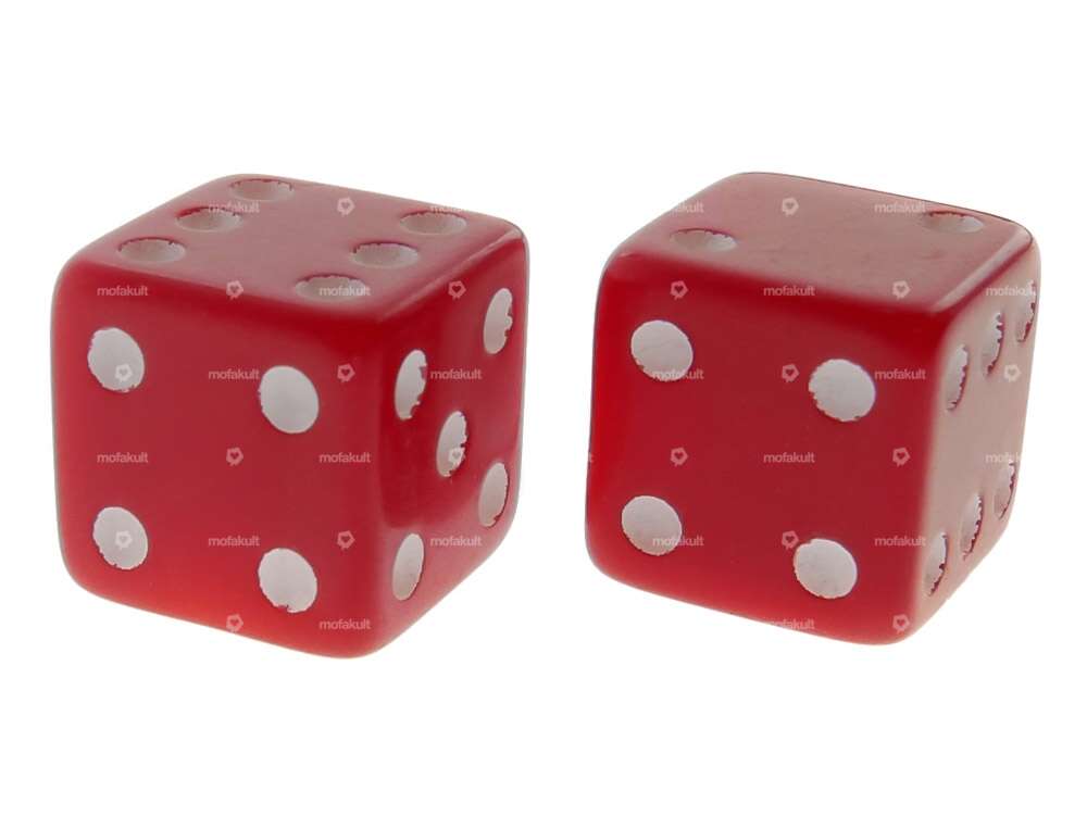 Bouchons de valve cube rouge Carousel Image 1