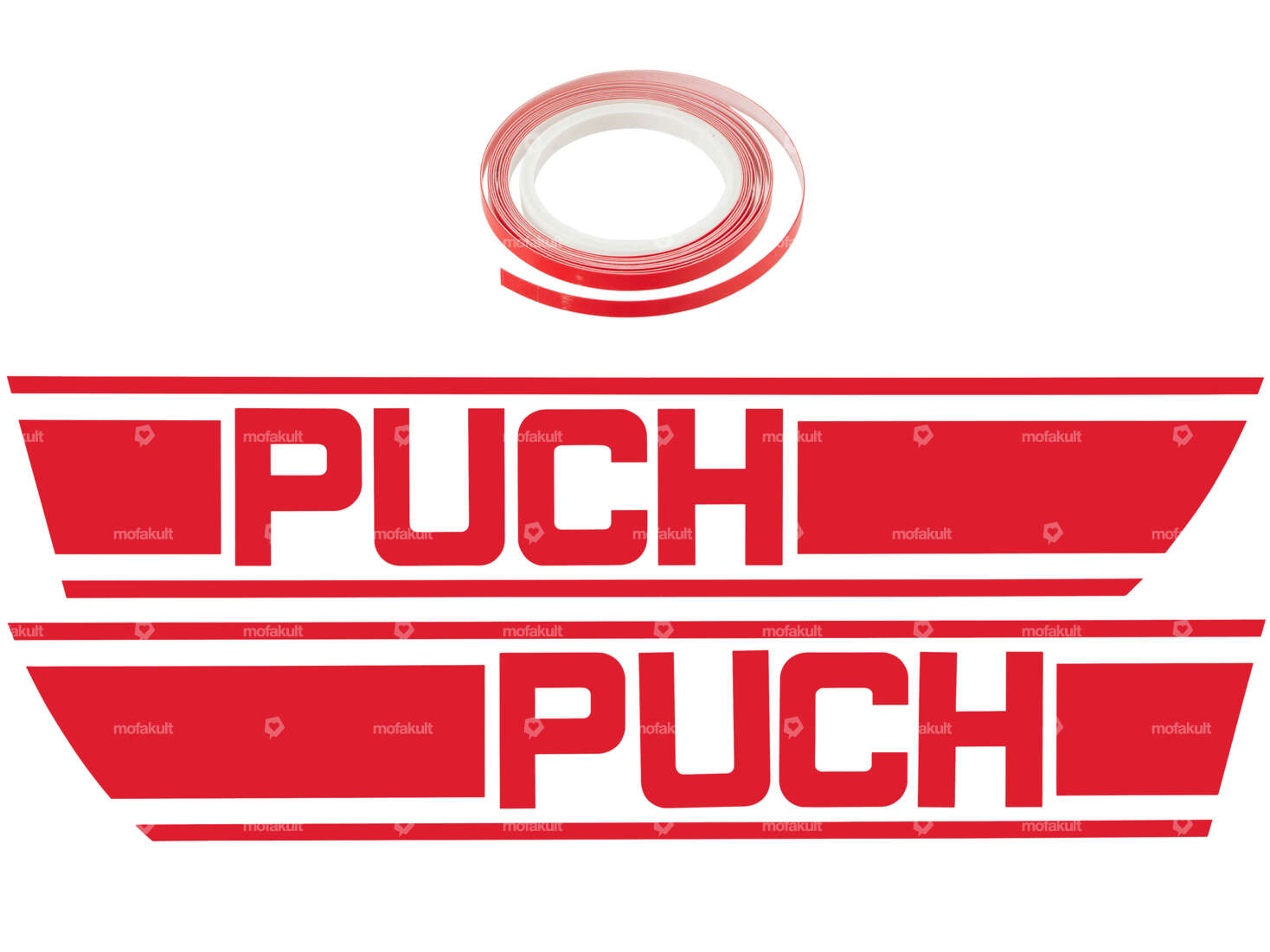 Kit d'autocollants pour réservoir rouge | Puch X30 Carousel Image 1
