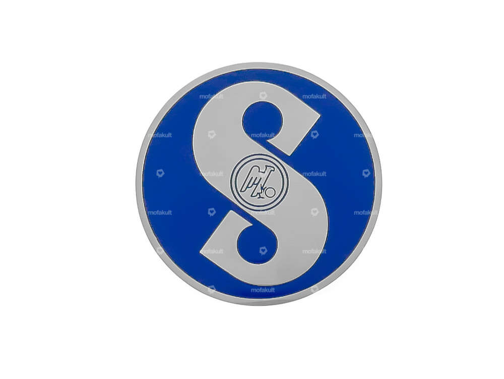 Sachs Emblem blau (geätztes Blech) Carousel Image 1