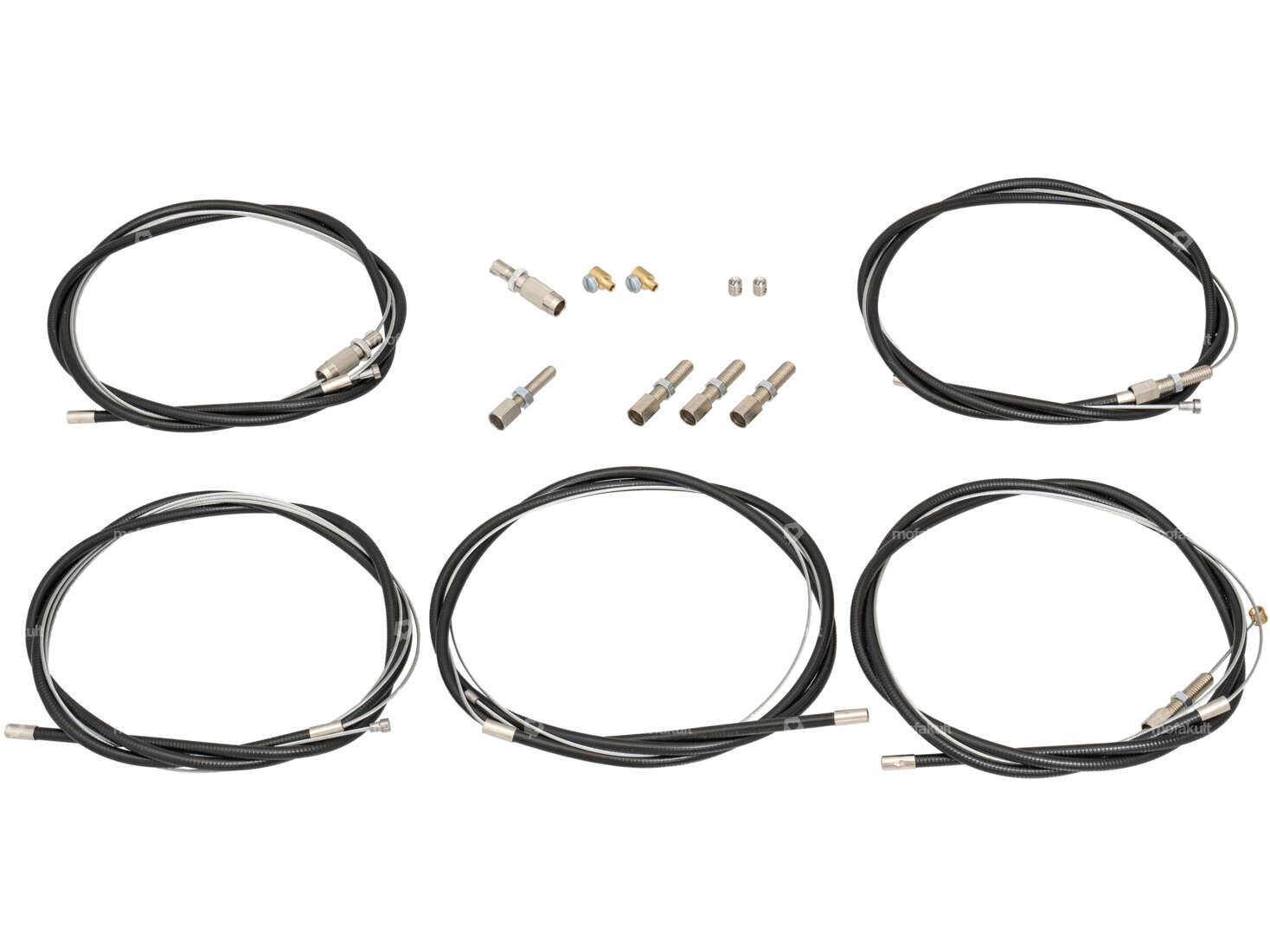 Cable set incl. adjusting screws black | Sachs 50/2, 503 2AL/2BL (manual) high handlebars Carousel Image 1