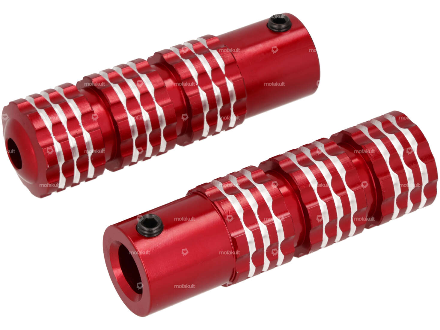 GPO Repose-pieds alu anodisé rouge Carousel Image 1