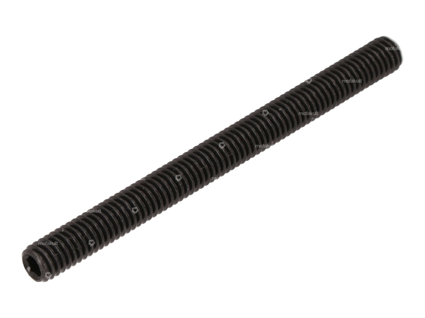 Vis sans tête M6x70 mm à six pans creux noircie Carousel Image 1