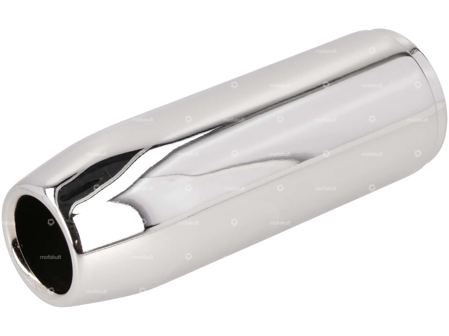 Embout d'échappement cigare 60 mm chrome Carousel Image 1