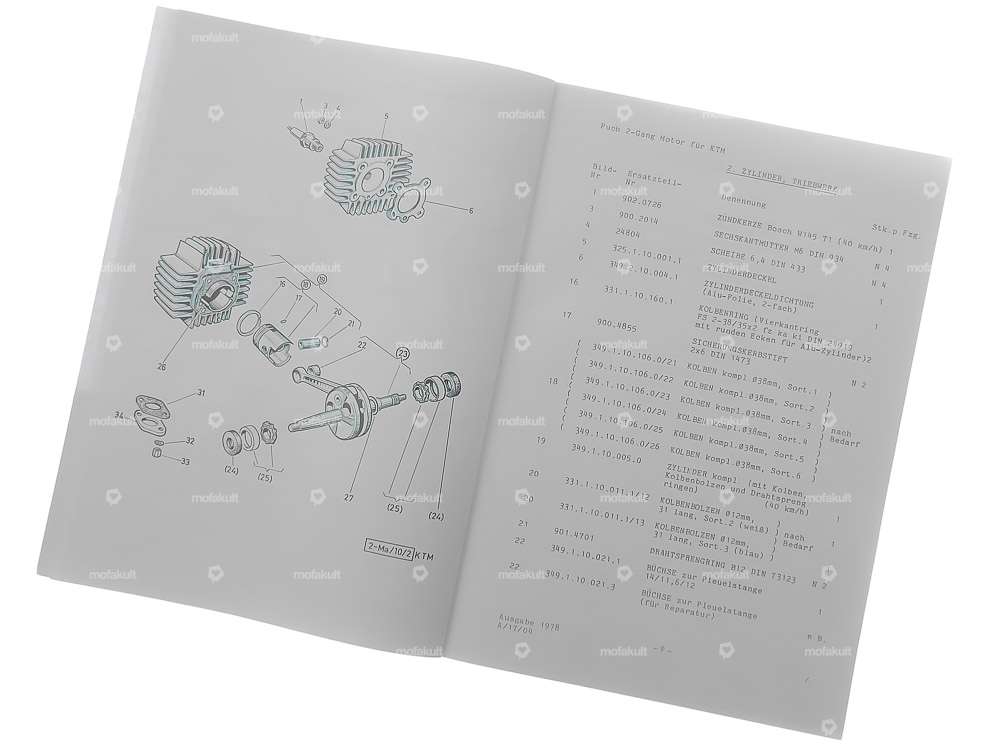 Spare parts catalog | Puch 2-speed Z50 engine (KTM) Carousel Image 2