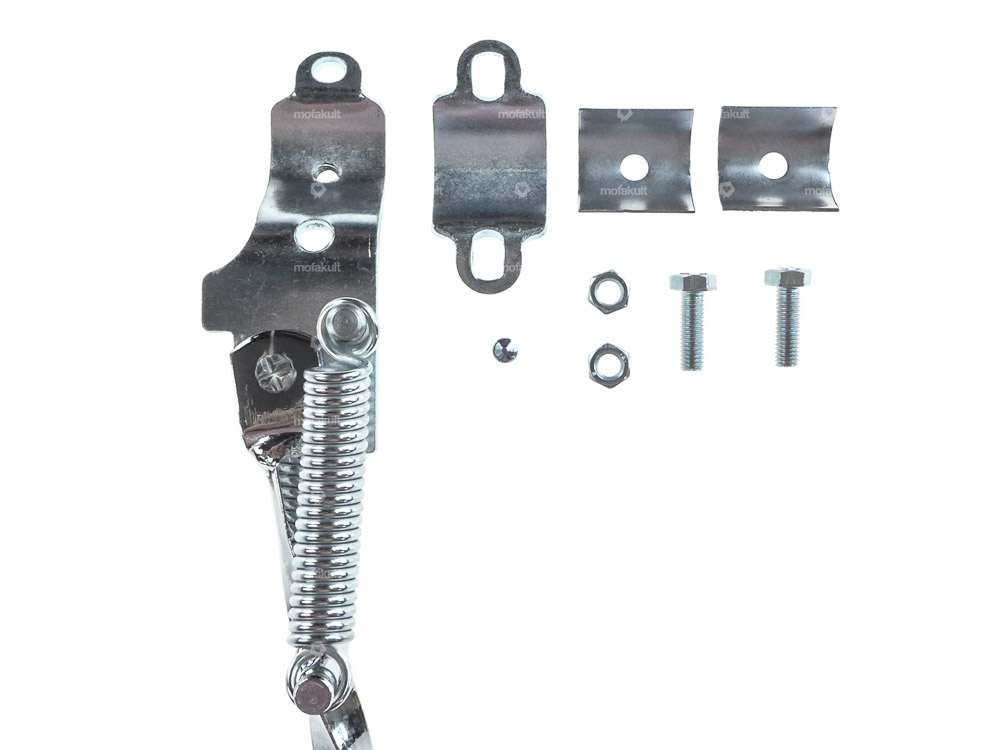 Béquille latérale tournée à gauche, fixation ronde 33 cm Carousel Image 2