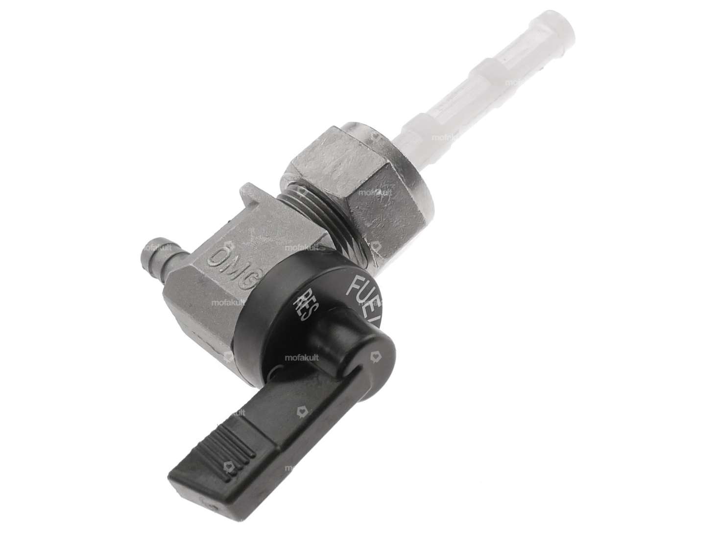 OMG Benzinhahn senkrecht M16x1 beschriftet (mit Übewurfmutter) nach hinten abgehend Carousel Image 3