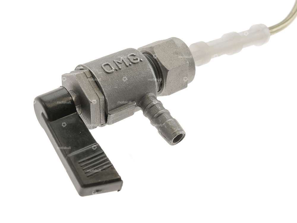 OMG fuel tap horizontal M12x1 (with union nut) bottom outgoing | Puch Maxi N, S Carousel Image 3
