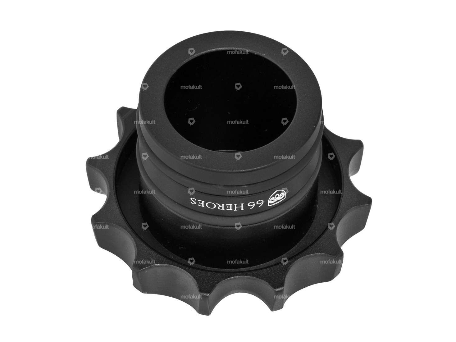 66HEROES Bouchon de réservoir "Iron Cross" alu noir | Zündapp Belmondo Carousel Image 2