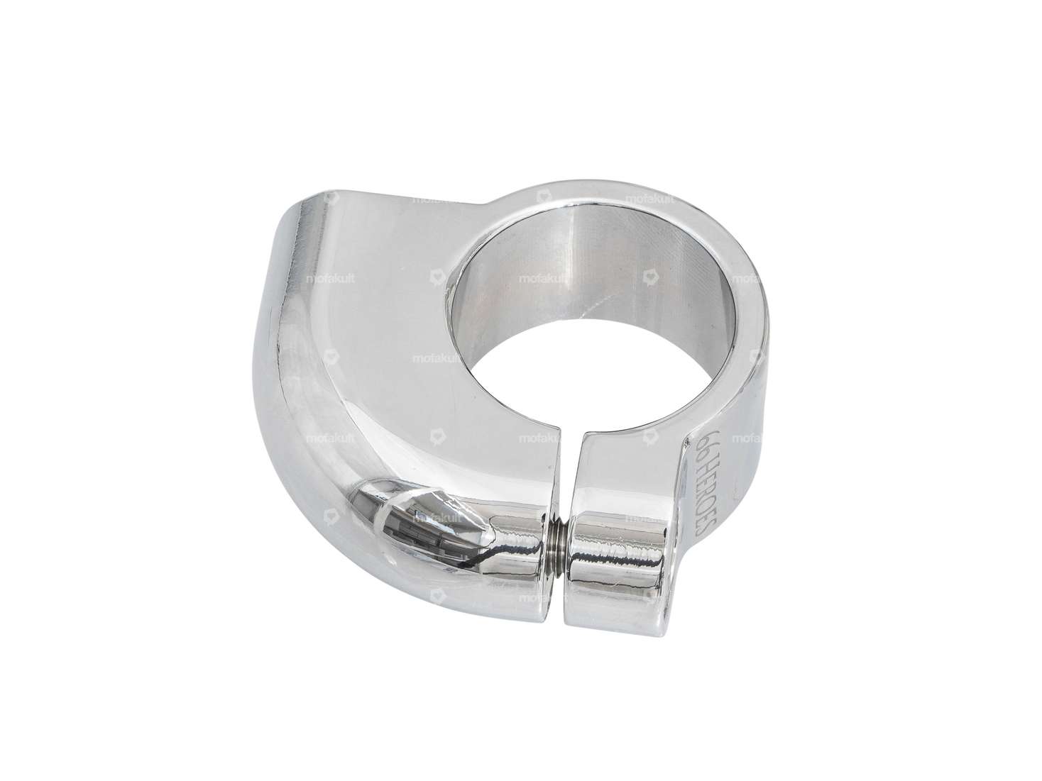 66HEROES Spiegelhalterung M8 Alu Chrom Carousel Image 2