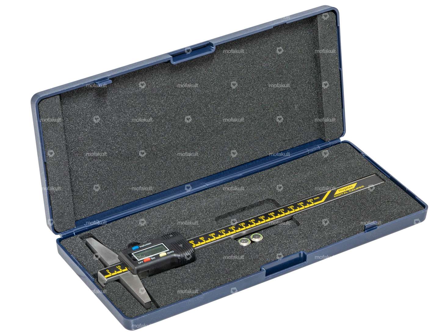 Pied à coulisse de profondeur Hogetex 200 mm avec crochet Digital Carousel Image 2