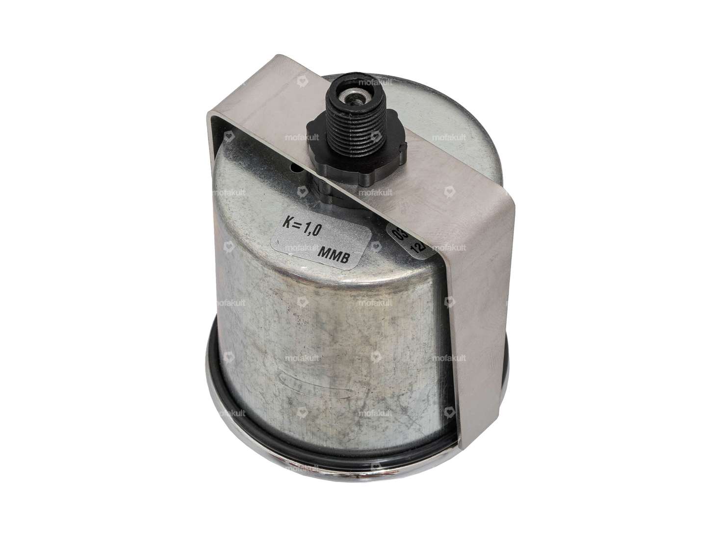 Tacho 100 km/h Ø 48 mm (schwarzes Ziffernblatt) Carousel Image 3