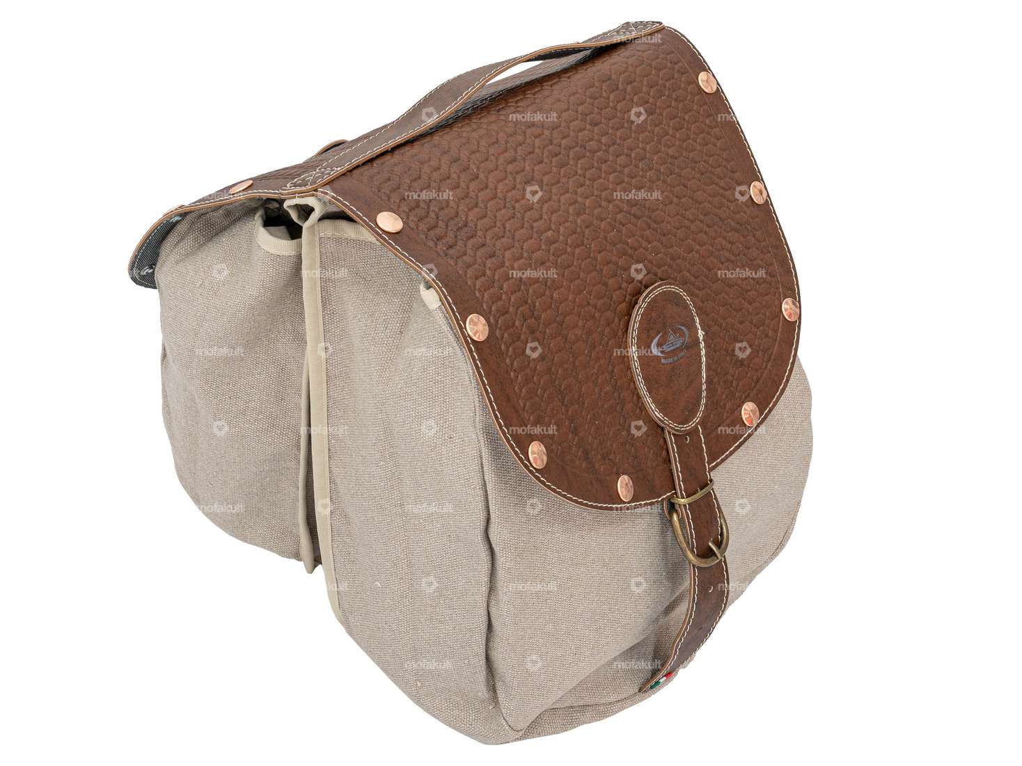 Sac à bagages Oldschool marron Carousel Image 1