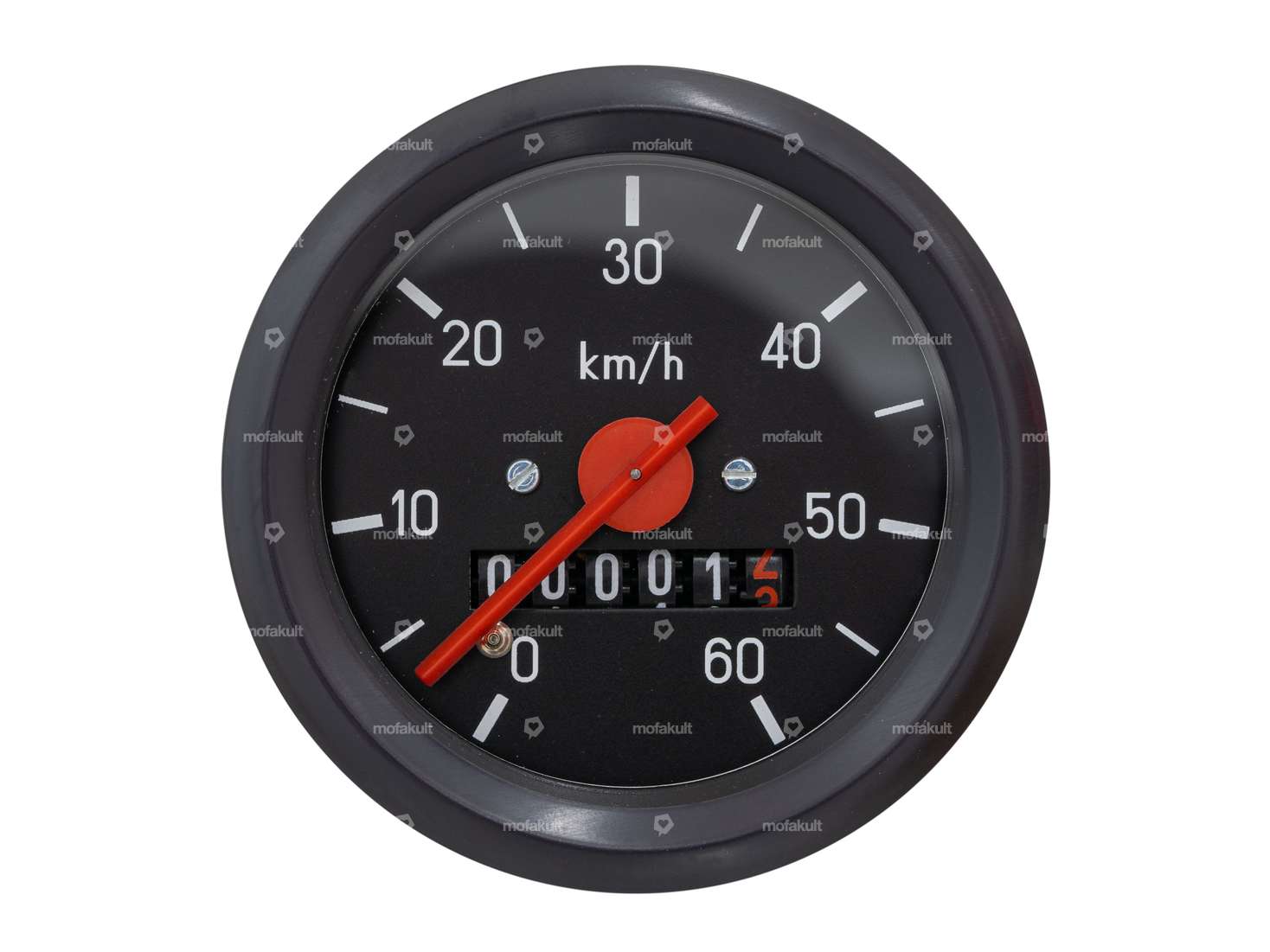 Speedometer 60 km/h Ø 60 mm (black dial) Carousel Image 2